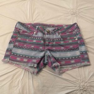 American eagle tribal pattern shorts